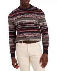 テッドベーカー メンズ アウター ニット・セーター クルーネック Ted Baker Amarat Fair Isle Crewneck Sweater Multicol マルチカラーのサムネイル