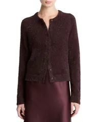 ヴィンス レディース アウター カーディガン Vince Tinsel Eyelash Cardigan Oxblood オックスブラッドのサムネイル