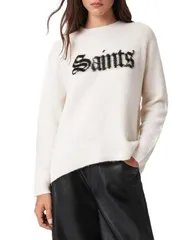 オールセインツ レディース アウター ニット・セーター ALLSAINTS and Sinnersweater Chalk White ホワイトのサムネイル