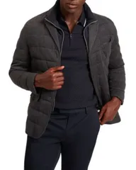 テッドベーカー メンズ アウター ジャケット・ブルゾン モックネック キルティング ブレザー ニット Ted Baker Gerome Fine Knit Quilted Blazer with Moのサムネイル