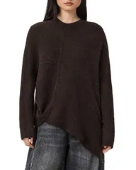 オールセインツ レディース トップス シャツ クルーネック ALLSAINTS Lock Crewneck Top Oxblood Red レッドのサムネイル