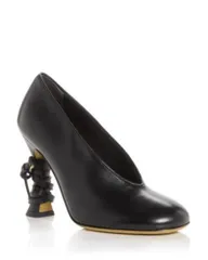 モスキーノ レディース シューズ パンプス Moschino Womens Duck Belted Pumps Black ブラックのサムネイル