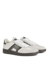 サントーニ レディース シューズ スニーカー スエード レザー Santoni Womens Leather and Suede DBS Oly Sneaker White ホワイトのサムネイル