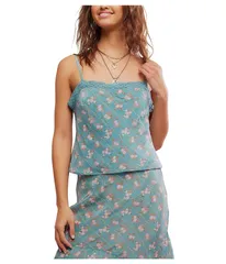 フリーピープル レディース トップス シャツ Free People Bali Margot Top Mineral Blue Combo ブルーのサムネイル