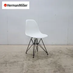  展示品 Herman Miller ハーマンミラー イームズ サイドシェルチェア ホワイト ブラックワイヤーベース チャールズ&レイ・イームズ 7万のサムネイル