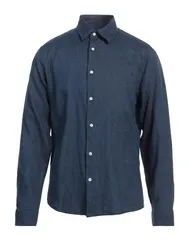 サンドロ メンズ トップス シャツ SANDRO リネンシャツ Navy ネイビーのサムネイル