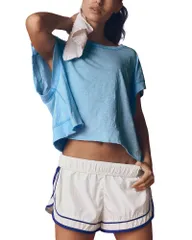 フリーピープル レディース トップス Tシャツ Free People My Time Tee Bright Blue ブルーのサムネイル