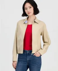 ナウティカ レディース アウター ジャケット・ブルゾン コットン ジーンズ Nautica Jeans Womens Cotton Solid ZipFront Jacket Irish Cremのサムネイル
