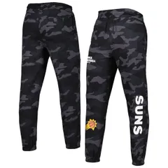 ニューエラ メンズ ボトムス カジュアルパンツ ジョガーパンツ Mens New Era BlackCamo Phoenix Suns Tonal Joggers Black ブラックのサムネイル