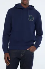 スコッチアンドソーダ メンズ アウター パーカー・スウェット コットン グラフィック Scotch Soda Scribble Cotton Graphic Hoodie Navy ネイビーのサムネイル