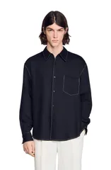 サンドロ メンズ トップス シャツ SANDRO Loosefit shirt Black ブラックのサムネイル