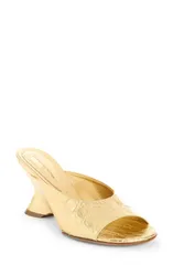 ドリス・ヴァン・ノッテン レディース シューズ サンダル Dries Vanoten Wedge Slide Sandal 954 Gold ゴールドのサムネイル