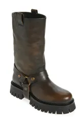 ゴールデングース レディース シューズ ブーツ・レインブーツ Golden Goose Kurt Moto Boot Dark Brown Beige ブラウンのサムネイル