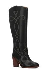 フライ レディース シューズ ブーツ・レインブーツ Frye Corinne Knee High Western Boot Black ブラックのサムネイル