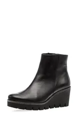 ガボール レディース シューズ ブーツ・レインブーツ Gabor Wedge Bootie Black ブラックのサムネイル