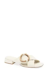 ペドロガルシア レディース シューズ サンダル Pedro Garcia Edem Slide Sandal Ivory PetitgrainOak アイボリーのサムネイル