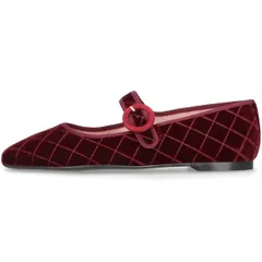 プリティ・バレリーナ レディース シューズ パンプス Pretty Ballerinasquare toe Mary Jane Wine Red レッドのサムネイル