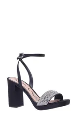 ニナ レディース シューズ ヒール プラットフォーム サンダル アンクル Nina Sofinankle Straplatform Sandal Black ブラックのサムネイル