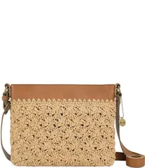 ザサック レディース バッグ The Sak Soft Straw Crochet Crossbody Bag Natural Primroseのサムネイル