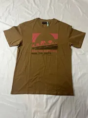 【224164】HUNTING WORLD ハンティングワールド  半袖Tシャツ　カットソー　コットン100％　イタリア製　クリーニング済　48 メンズ  ・ ライトブラウンのサムネイル