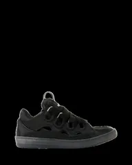 ランバン レディース シューズ スニーカー サテン Lanvin Curb Sneakers In Satin Black ブラックのサムネイル