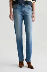 エージー レディース ボトムス デニムパンツ ストレート ローライズ ジーンズ AG Sandra Low Rise Slim Straight Leg Jeans 15 Years Aviatorのサムネイル