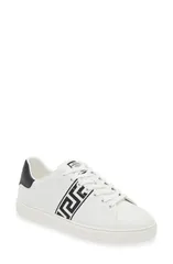 ヴェルサーチ メンズ シューズ スニーカー Versace Barocco Greca Jacquard Low Top Sneaker 2W020White Black ホワイトのサムネイル