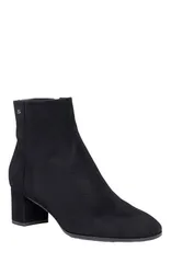 サントーニ レディース シューズ ブーツ・レインブーツ スエード アンクル ヒール Santoni Womensuede midheel ankle boot Black ブラックのサムネイル