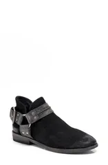 フリーピープル レディース シューズ ブーツ・レインブーツ Free People Belle Harness Bootie Black Suede ブラックのサムネイル