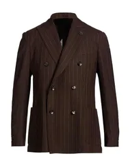 ラルディーニ メンズ アウター ジャケット・ブルゾン LARDINI テーラードジャケット Dark Brown ブラウンのサムネイル