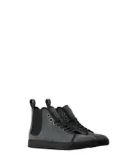 ランバン メンズ シューズ スニーカー Lanvin Mens Dbb1 High Top Canvasneakers BlackAnthracite ブラックのサムネイル