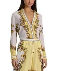 アリスアンドオリビア レディース トップス シャツ Alice and Olivia Willa Placketop Golden Coastのサムネイル