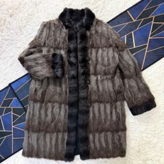 着丈90cm 毛艶◎ サガミンク SAGA MINK 本毛皮 リアルファー - メルカリ