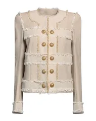 バルマン レディース アウター ジャケット・ブルゾン BALMAIN テーラードジャケット Beige ベージュのサムネイル