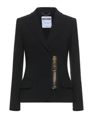 モスキーノ レディース アウター ジャケット・ブルゾン MOSCHINO テーラードジャケット Black ブラックのサムネイル