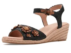 ケネスコール レディース バッグ Gentle Souls by Kenneth Cole Gibson Black Raffia ブラックのサムネイル