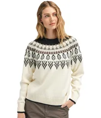 ダールオブノルウェイ レディース アウター ニット・セーター Dale of Norway Sula Sweater OffWhiteCoffeeSandstone オフホワイトのサムネイル