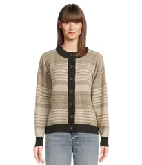 ダールオブノルウェイ レディース アウター ニット・セーター ミニ カーディガン Dale of Norway Skarpoy Feminine Cardigan SandMountainstoneCのサムネイル