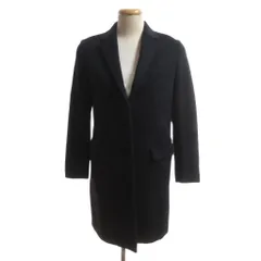 ドゥーズィエムクラス DEUXIEME CLASSE 美品 チェスターコート カシミヤ混 38 黒 ブラック フライフロント ミドル丈 /SJのサムネイル