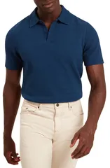 テッドベーカー メンズ トップス ポロシャツ Ted Baker Serapa Texture Polo DkBlue ブルーのサムネイル