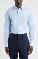 カナーリ メンズ トップス シャツ レギュラーフィット Canali Regular Fit Dresshirt Light Blue ブルーのサムネイル