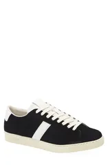 トム・フォード メンズ シューズ スニーカー TOM FORD Low Top Sneaker Black Cream クリームのサムネイル
