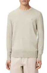 オールセインツ メンズ アウター ニット・セーター クルーネック ウール AllSaints Mode Merino Wool Crewneck Sweater Powdered Green グリーンのサムネイル