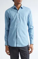 ゼニア メンズ トップス シャツ デニム ZEGNA Denim ButtonUp Shirt Light Blue ブルーのサムネイル