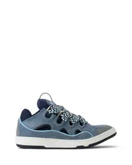 ランバン レディース シューズ スニーカー レザー Lanvin Curb Leather Sneakers GreyBlue グレーのサムネイル