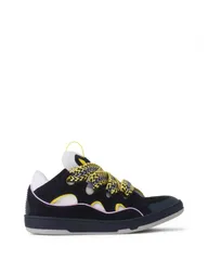 ランバン レディース シューズ スニーカー レザー Lanvin Curb Leather Sneakers Navy BlueLight Purple ネイビーのサムネイル