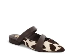 ミアリミテッドエディション レディース シューズ サンダル Mia LimiteditionAbie Mule Brown Cow Print Calf Hair Leather ブラウンのサムネイル