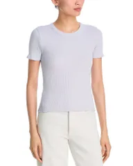 ラグアンドボーン レディース トップス Tシャツ クルーネック rag bone Thessential Rib Crewneck Tee Lavender ラベンダーのサムネイル