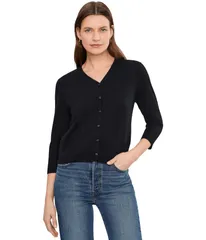 ヴィンス レディース アウター ニット・セーター Vネック Vincelbow Sleeve VNeck CardiWo Black ブラックのサムネイル