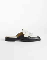 スティーブ マデン レディース シューズ スリッポン・ローファー Steve Maddenanette mule loaferswhite BlackWhite ホワイトのサムネイル